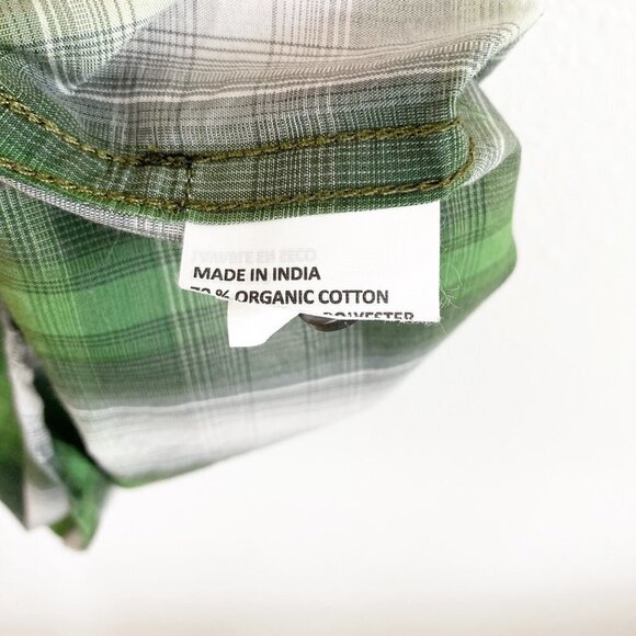 Prana Plaid Short Sleeve Button Down Shirt - Picture 10 of 12